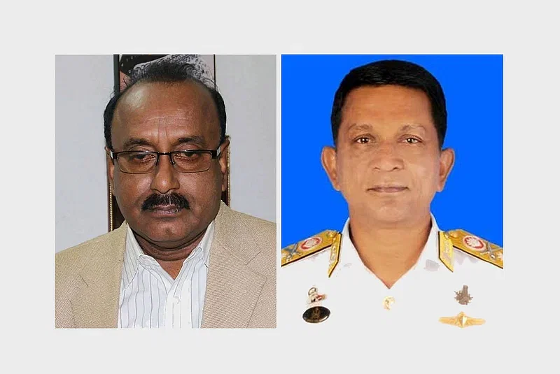 AL leader Ahmad Hossain and Rear Admiral (retd) Mohammad Sohail